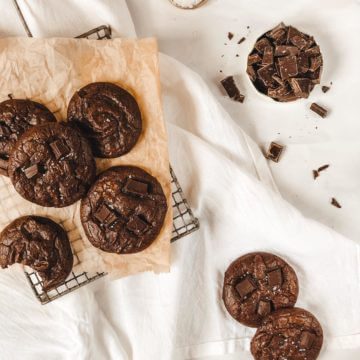 Biscuiți brownie cu ciocolată rețetă vegană